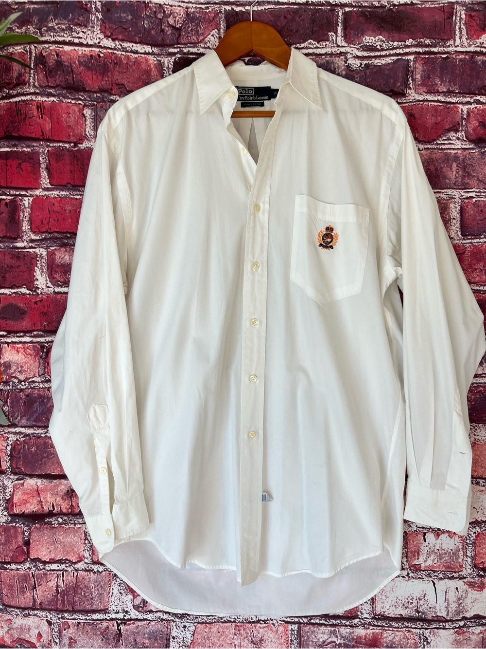 Vintage Polo Ralph Lauren Crown Crest Button Down 90s Oversized